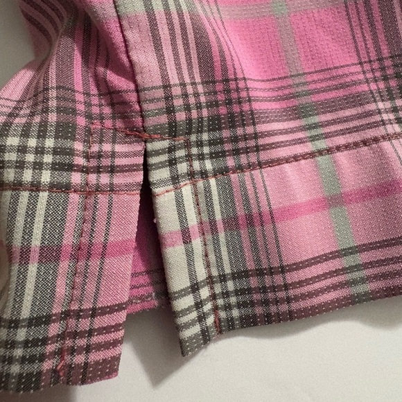 Nike Performance Tour Golf Pants. Vibrant Pink/Gray Plaid Straight Leg. Size 4 - Picture 14 of 14